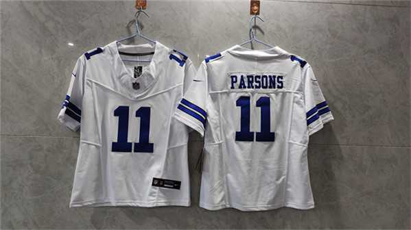 Womens Dallas Cowboys #11 Micah Parsons White 2023 F.U.S.E. Limited Stitched Jersey